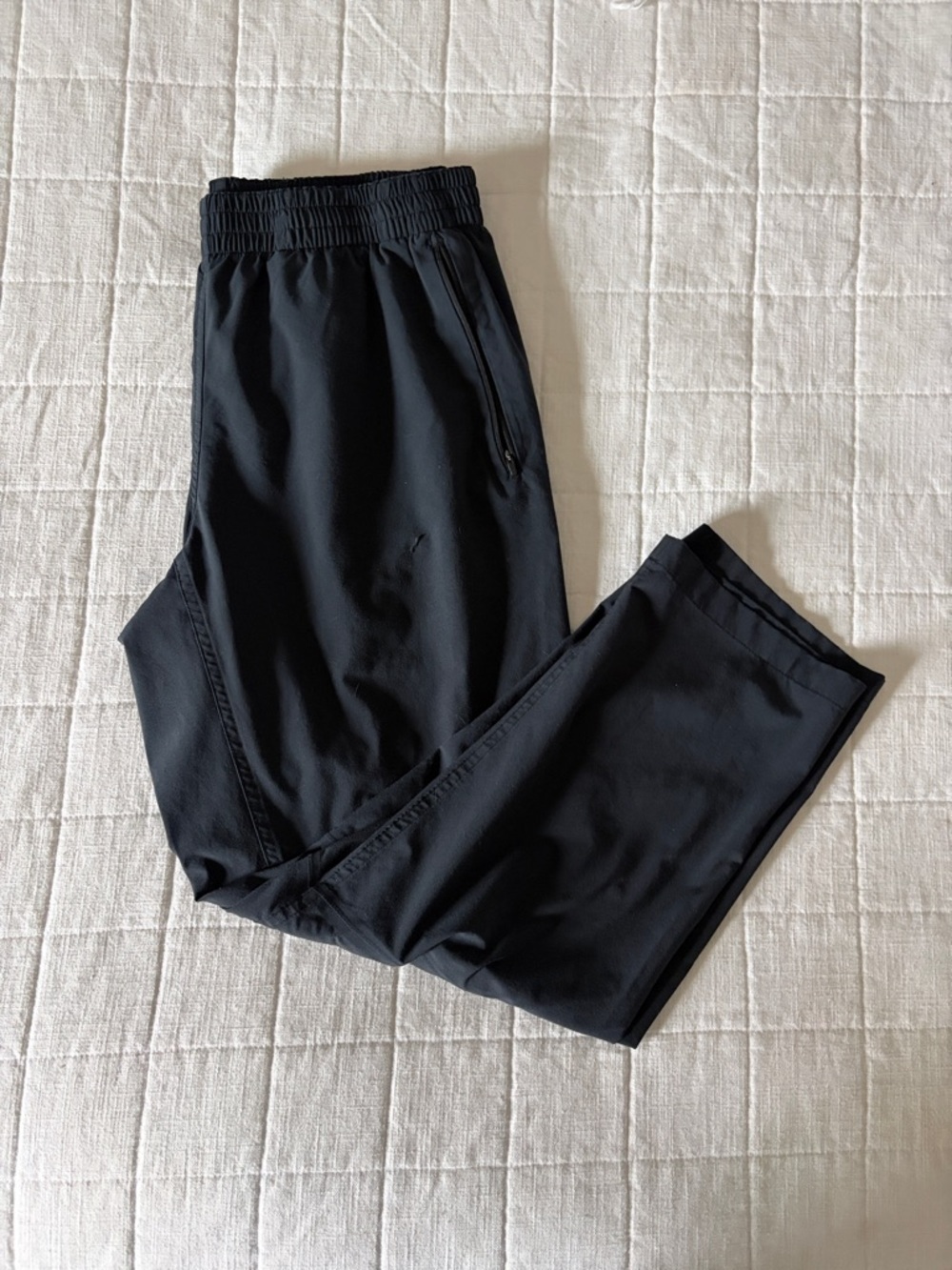 Outdoor Voices Black Ankle-Length Cropped Jogger Pants